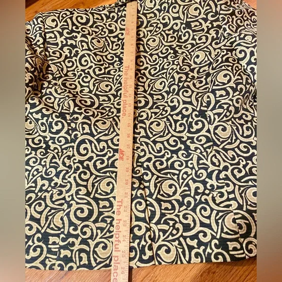 Liz Claiborne Black and Cream Patterned Blazer 20W - Picture 15 of 17
